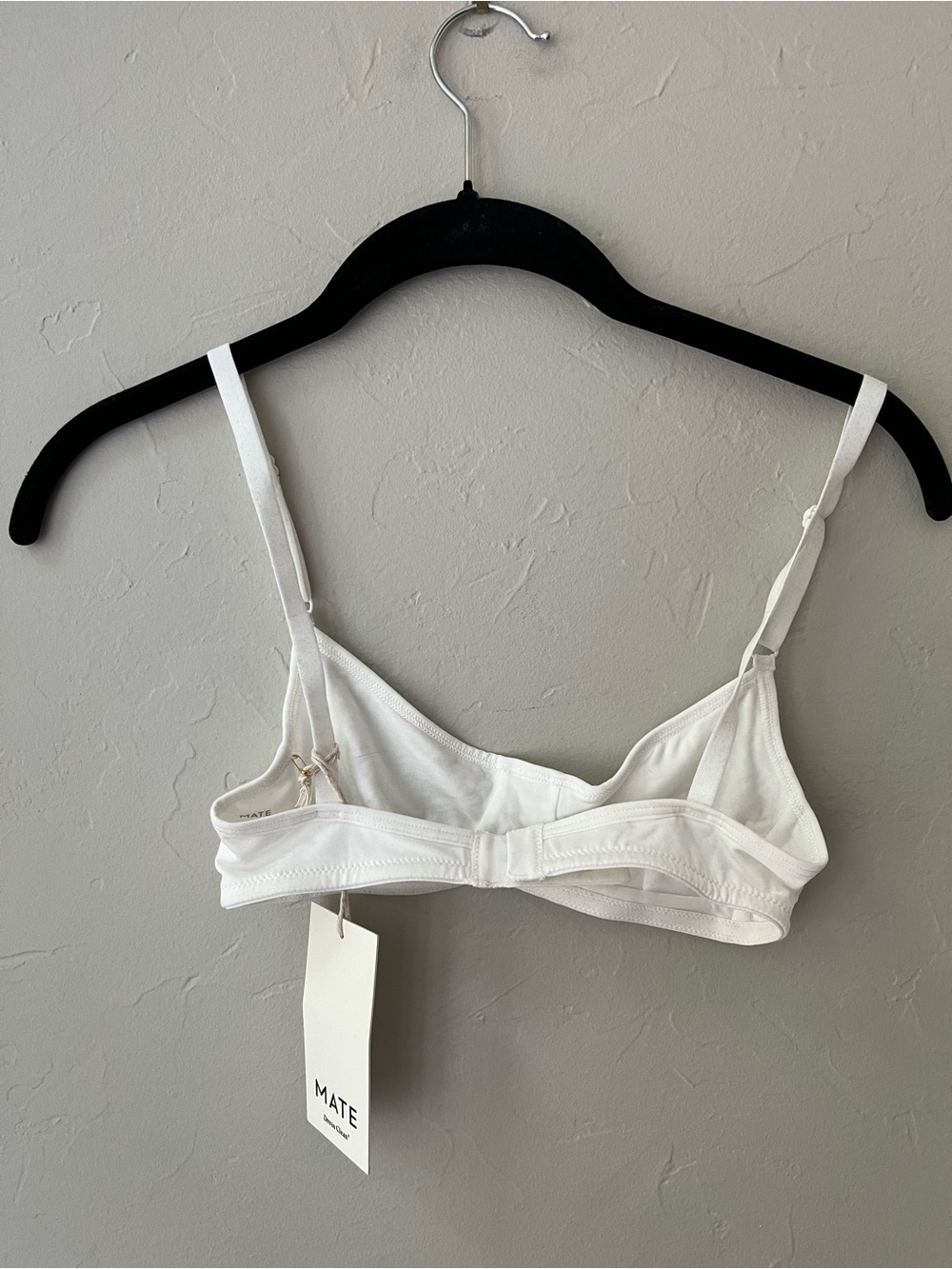 MATE THE LABEL TENCEL COMFORT WIRELESS BRALETTE IN TRUE WHITE XS M L - Picture 2 of 4